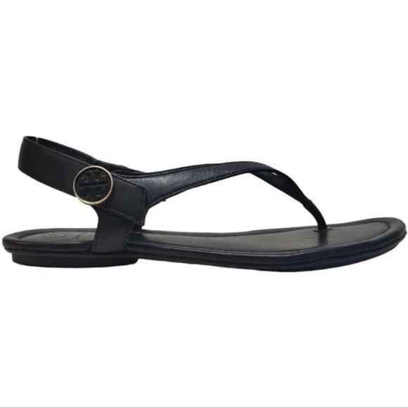Tory Burch Black Mini Travel Sandals 9 1/2 - Picture 3 of 13